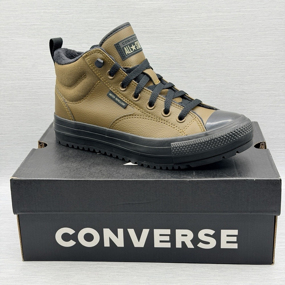 Converse Men's 7 Boots Water Repellent Lined Olive Green A14618C Women's 9